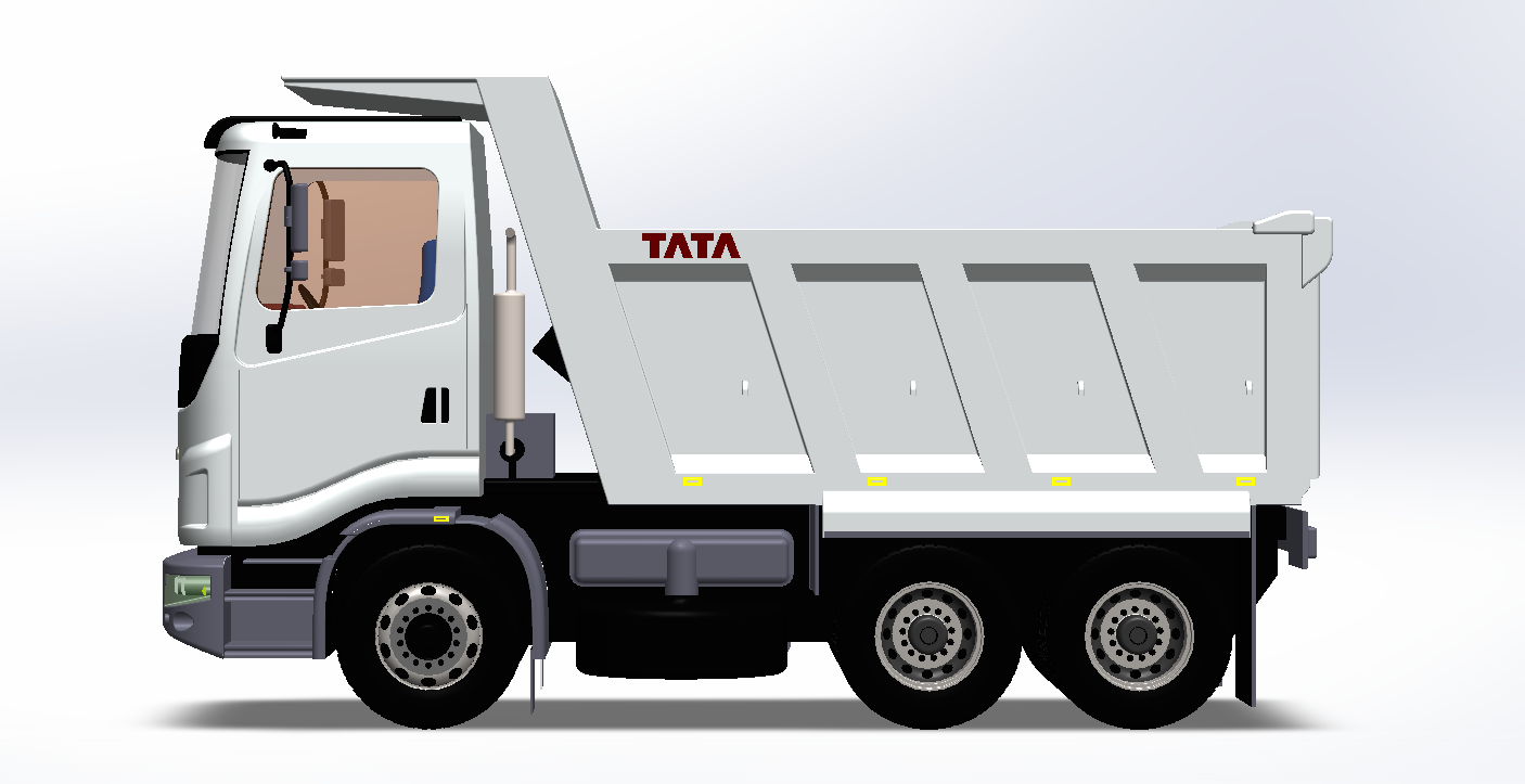 6X4自卸卡车3D图纸 Solidworks设计